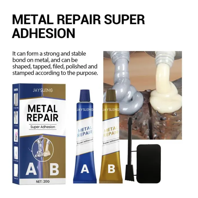 AB Metal Repair Adhesive Super Glue Iron Steel AutoRadiator Welding RepairGlue