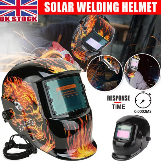 Auto Darkening Welding Mask Helmet Solar Powered Welders ARC TIG MIG Grinding UK