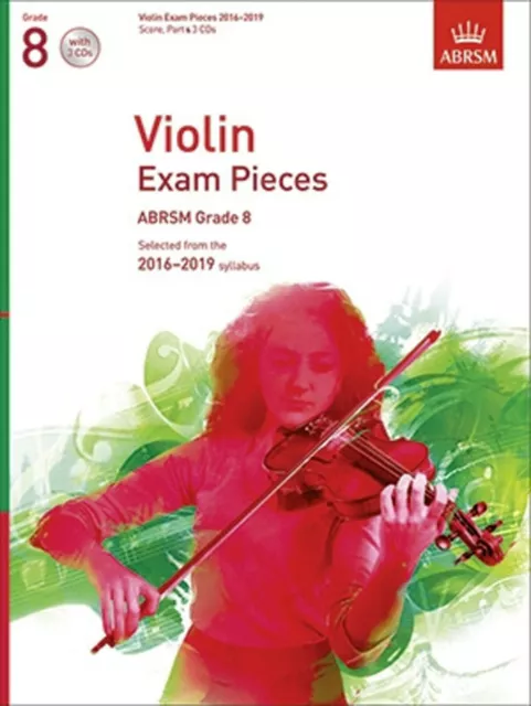 Violin Exam Pieces 2016-2019 Score Part & 3 CDs ABRSM Grade 8 Music Book S28