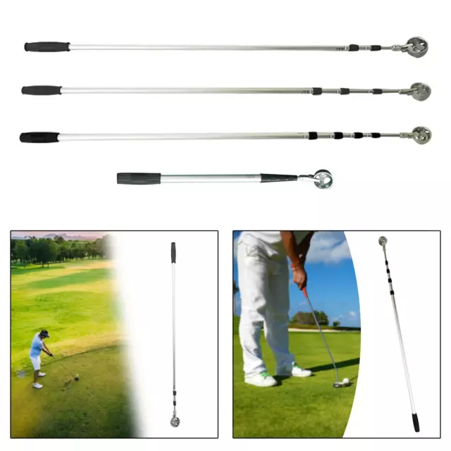 Golf Ball Retriever en alliage d'aluminium Golf Grabber télescopique Golf