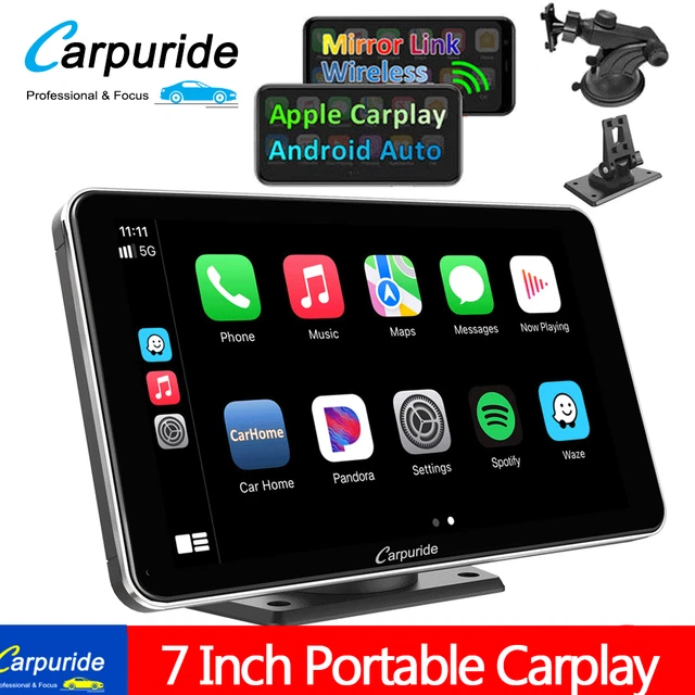 Nuovo Wireless Carplay e Android Auto Autoradio Portatile, 7 Pollici