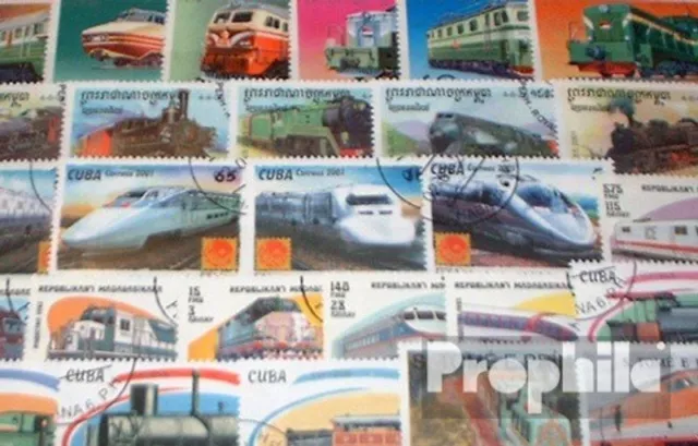 motivos 50 diferentes ferrocarriles sellos