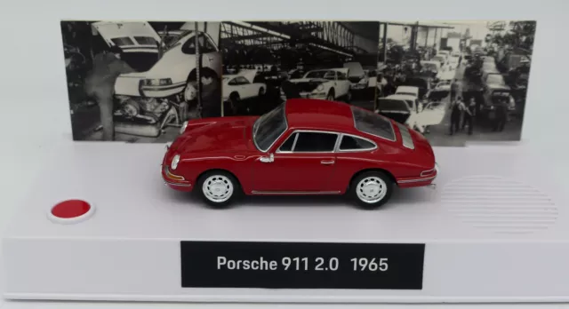 Porsche 911, 2,0, 1963 rot, Wally, 1:43 Diorama, mit Sound sehr gepflegt, OVP 2