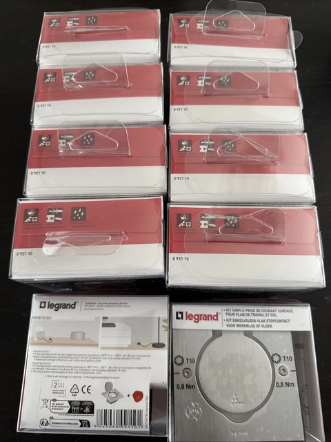Prise de courant 2P+T Surface Mosaic Link - Legrand - Rouge - 077118L