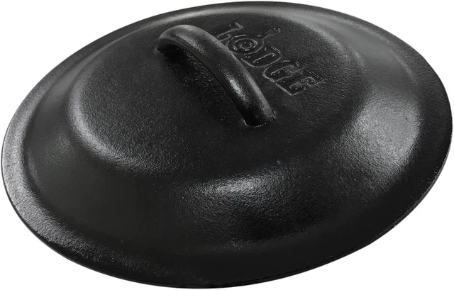 Lodge 10-1/4-Inch Cast-Iron Lid 8 9 12 10.25 13.25 Inch Black Cast Iron Metal