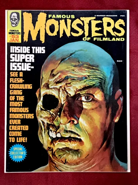 JANUARY 1969 FAMOUS MONSTERS OF FILMLAND Magazine #53! HIGH GRADE