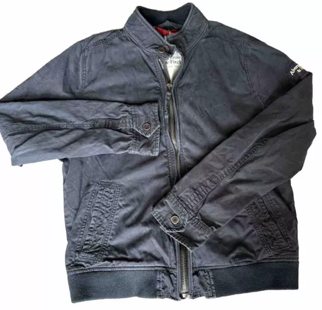 Abercrombie & fitch jacket big boy youth size XL Adirondack Blue 100% cotton
