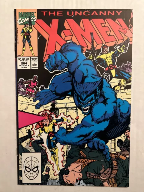 Uncanny X-Men #264 Marvel Comics 1990 Jim Lee cover (VF)