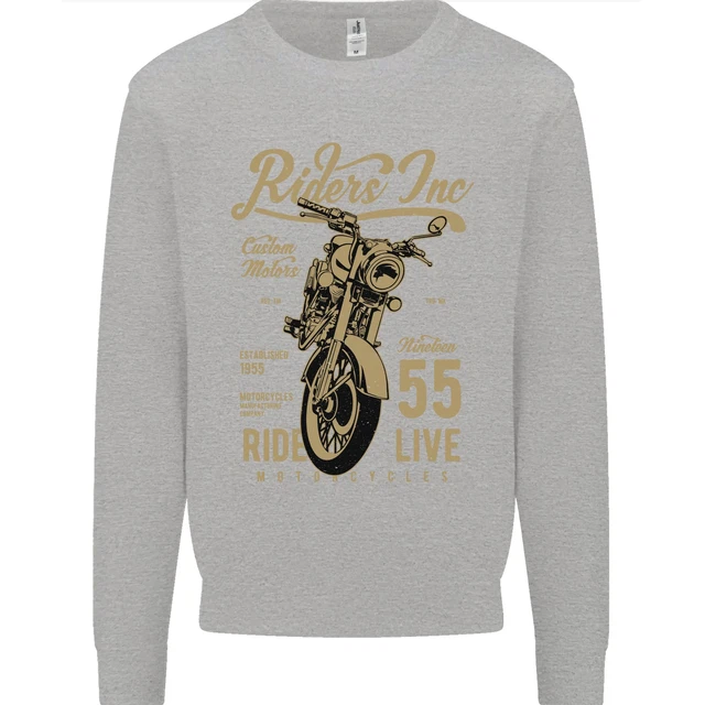 Felpa Maglione Maglione Bicicletta Cafe Racer Bicicletta Bambini Riders Inc 3