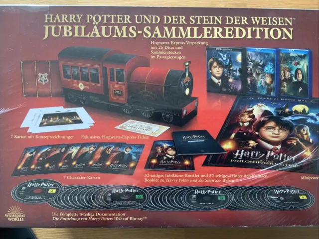 Harry Potter Limited Hogwarts Express Edition Box Blu Ray NEU & OVP 4K Ultra HD