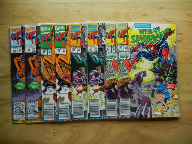 WEB OF SPIDER-MAN #91,92,93,94 LOT OF (8) two each MARVEL 1992 HOBGOBLIN REBORN