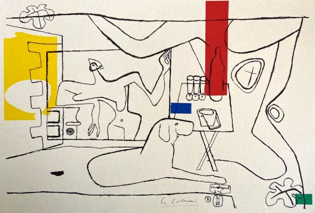 Le Corbusier Lithographie Mourlot (Alexander Calder Josef Albers Hans @ jean arp