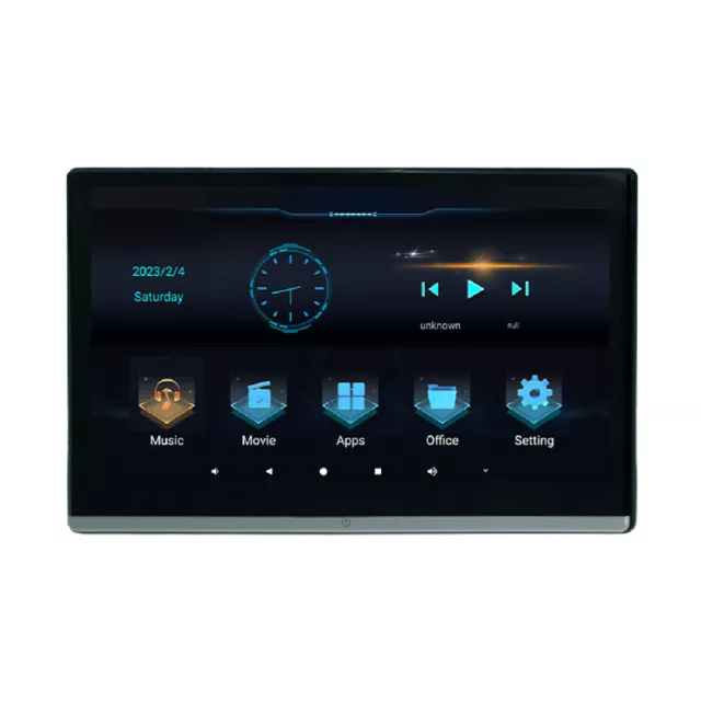 13.3in Android 11 Car Bluetooth WIFI FM Touch Screen Player Headrest Monitor