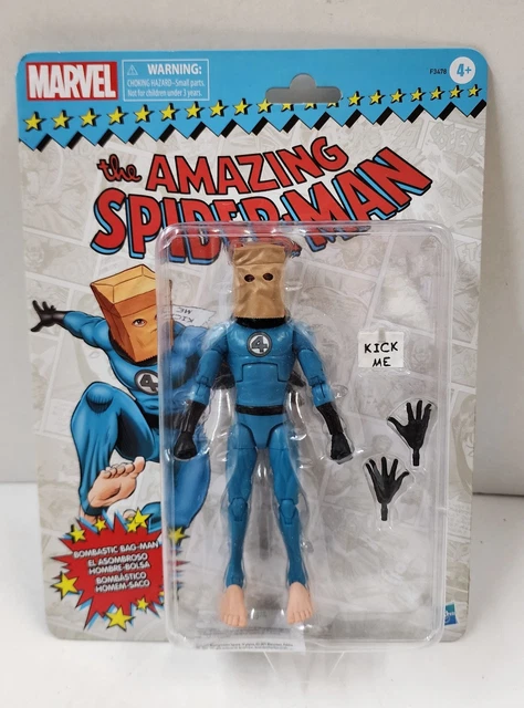 Hasbro Marvel Legends Spider-Man Bombastic Bag Man Retro Action Figure NEW