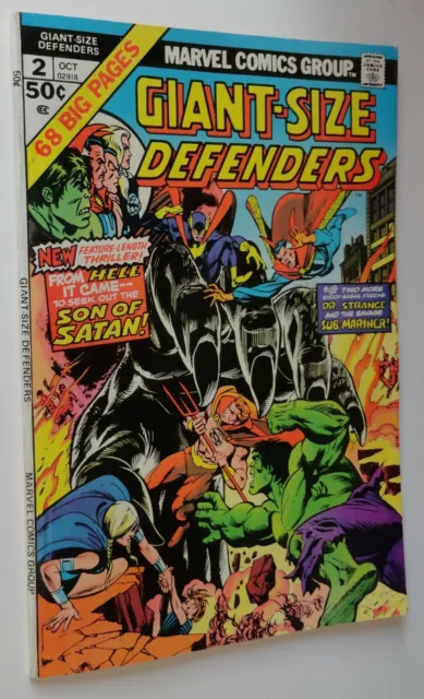 Defenders Giant Size #2 Gil Kane  Son Of Satan  9.0  1974