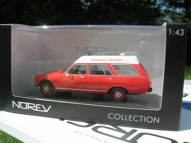 NOREV 1/43 – Peugeot 204 Break – Rouge – Miniature En Boîte