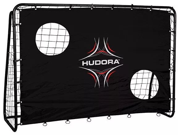 Hudora 76922 extra stabiles Fußballtor Freekick Tor mit Torwand 213 x 152 cm