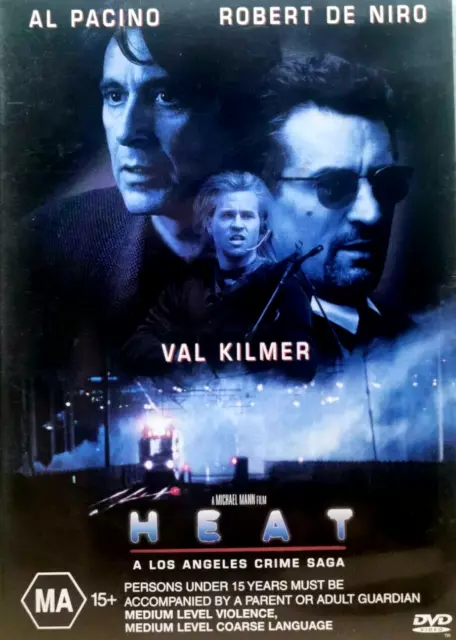 Heat DVD Al Pacino, Robert De Niro, Val Kilmer - Region 4 Australia