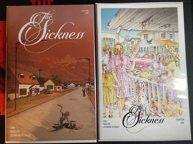 The Sickness 1 Uncivilized CVR A & 1:5 2 Comic Lot