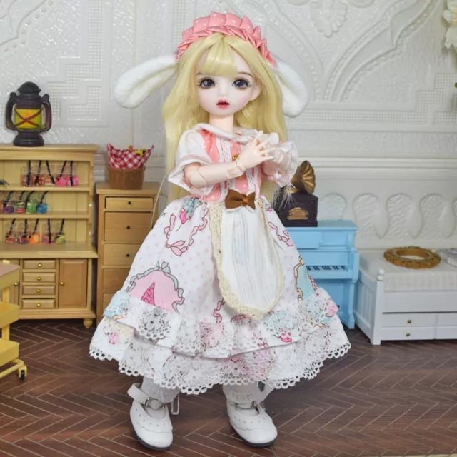 30cm Fashion Girls BJD Doll Adorable Kids DIY Toys Handmade Beautiful Assembled
