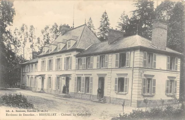 Cpa 91 Env.de Dourdan Breuillet Le Chateau Du Colombier