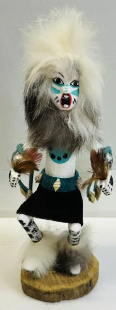 8” Tall Vintage Kachina Doll Signed Feather Dancer