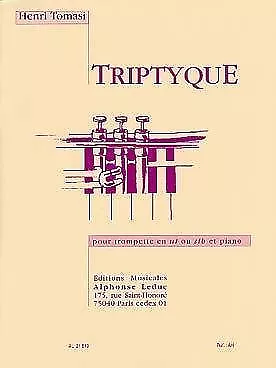 Triptyque : Pour trompette en ut ou si bémol et piano - Tomasi