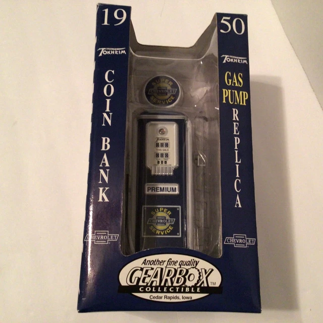 Tokheim Gearbox Collectible Limited Edition Die Cast Chevy Gas Pump Coin Bank