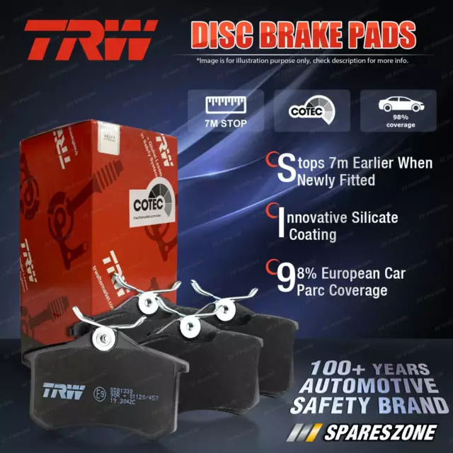 4pcs Front TRW Disc Brake Pads for Volkswagen Transporter IV T4 With Rear PR 2E2