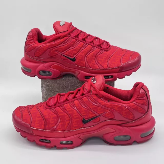 Nike Air Max Plus TN Black Red Metal Mesh Sneakers Men's DO6383-001 Size  8.5 US 