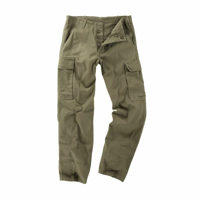German Military moleskin style pants olive combat uniform trousers replica NEW