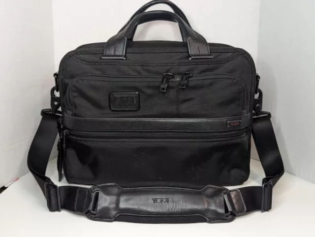 Tumi 'Alpha 2' Portfolio Organizer Business Brief 16" Black Ballistic Nylon