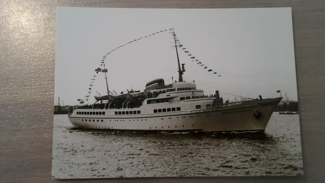 Carte Postale Vintage - Bateaux De Passagers Sur Le Lac Balaton (Plattensee) - Hongrie