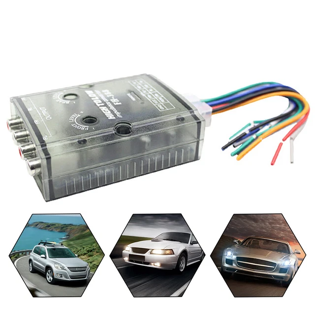 CAR AUDIO CONVERTER HiFi Stereo Radio CD Player Practical HIGH TO LOW ...