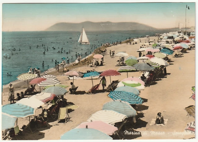 Marina Di Massa - Spiaggia - Viagg. 1958 -98112-