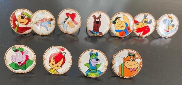 Lot of 11 NOS Vintage Vending Machine Prize Rings Hanna Barbera Magilla Astro et