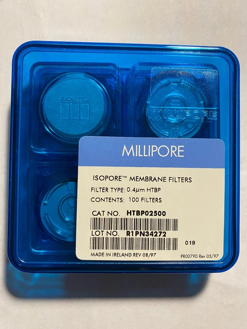 Millipore Membrane Filter 0.4 um HTBP (100 filters) Cat# HTBP02500