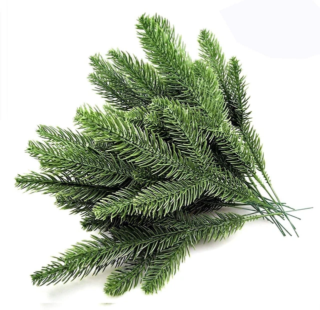30 PCS Artificial Pi-ne Needle for Home Garden Decoration DIY Wreath Party Decor