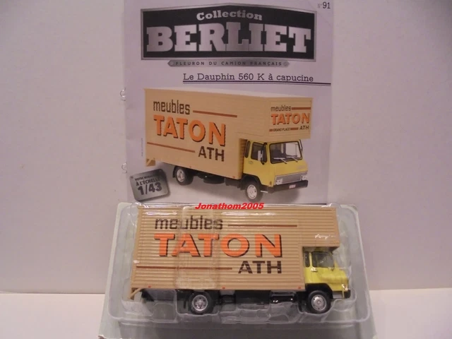 Maquette Berliet Dauphin 560 K à Capucine - Échelle 1/43 - Marque Altaya - Neuf