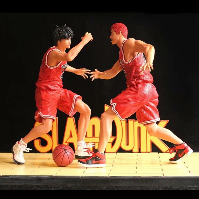 Big Anime SLAM DUNK Sakuragi Hanamichi VS Rukawa Kaede Figure PVC Model Statue