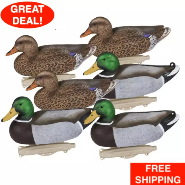 14'' Storm Front 2 Mallard Decoys Waterfowl Duck Pool Decor Floaters 6 Pack HOT
