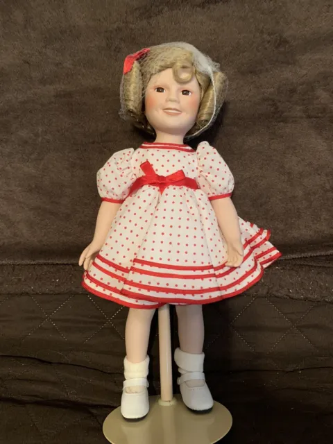 ~ DANBURY MINT Shirley Temple Stand Up & Cheer Doll ~ Dolls Of Silver Screen