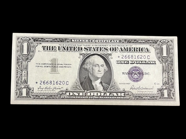 1957 One Dollar $1 Silver Certificate * STAR REPLACEMENT Note * Uncirculated