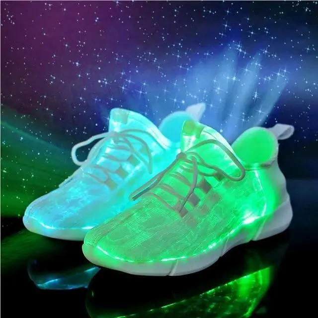 Scarpe LED per bambini sneakers da ginnastica luminose con luci colorate USB NEW