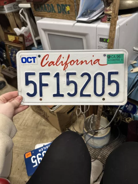 1990s California License Plate 5F15205