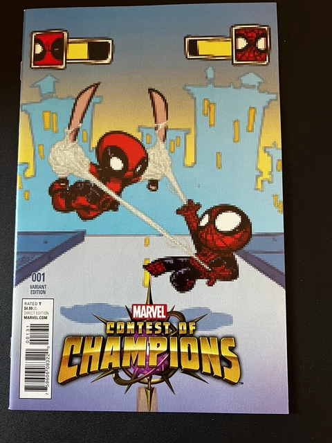 Contest of Champions #1 8 Bit Cover Art Variant Marvel 2015 VF/NM Comics