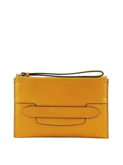 Bolso de Mano THE BRIDGE Lucrezia Con Polsierina Piel Amarillo Maíz Abb. Oro