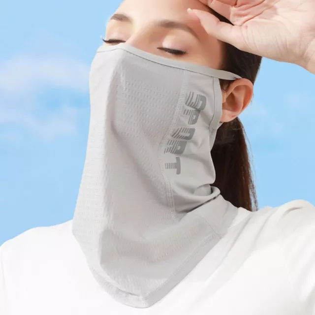 Breathable Face Mask Ice Silk Face Cover Fashion Sunscreen Face Scarf  Unisex