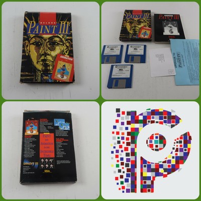Deluxe PAINT III software per il computer Commodore AMIGA Testato & Lavoro 