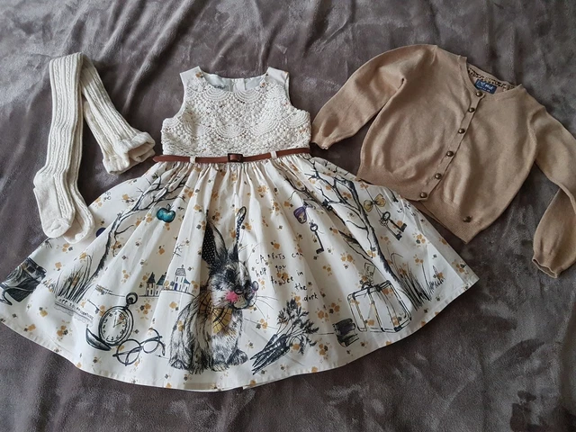 GIRLS NEXT ALICE in wonderland prom dress age 3-4 years 43.00 - PicClick UK